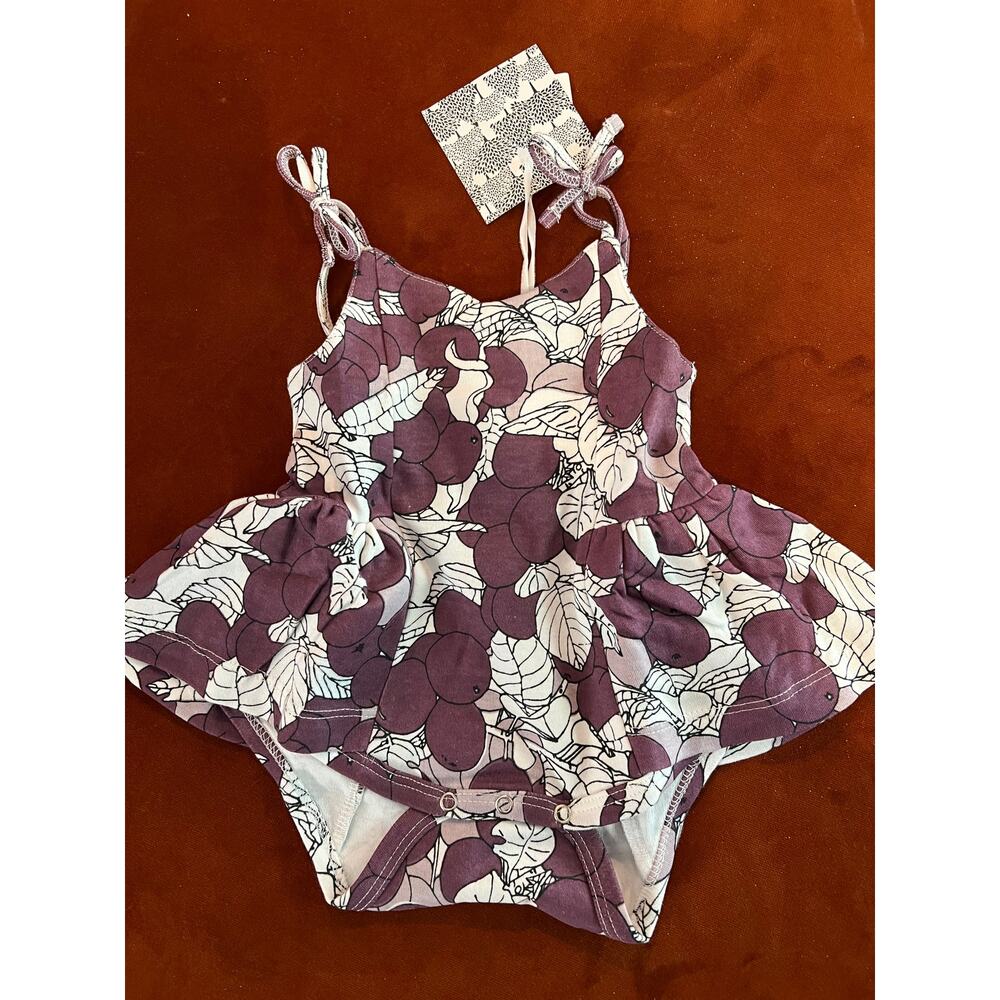 NWT Kate Quinn Spaghetti Tie Ballerina Bubble Wild Purple Plum 0-3m